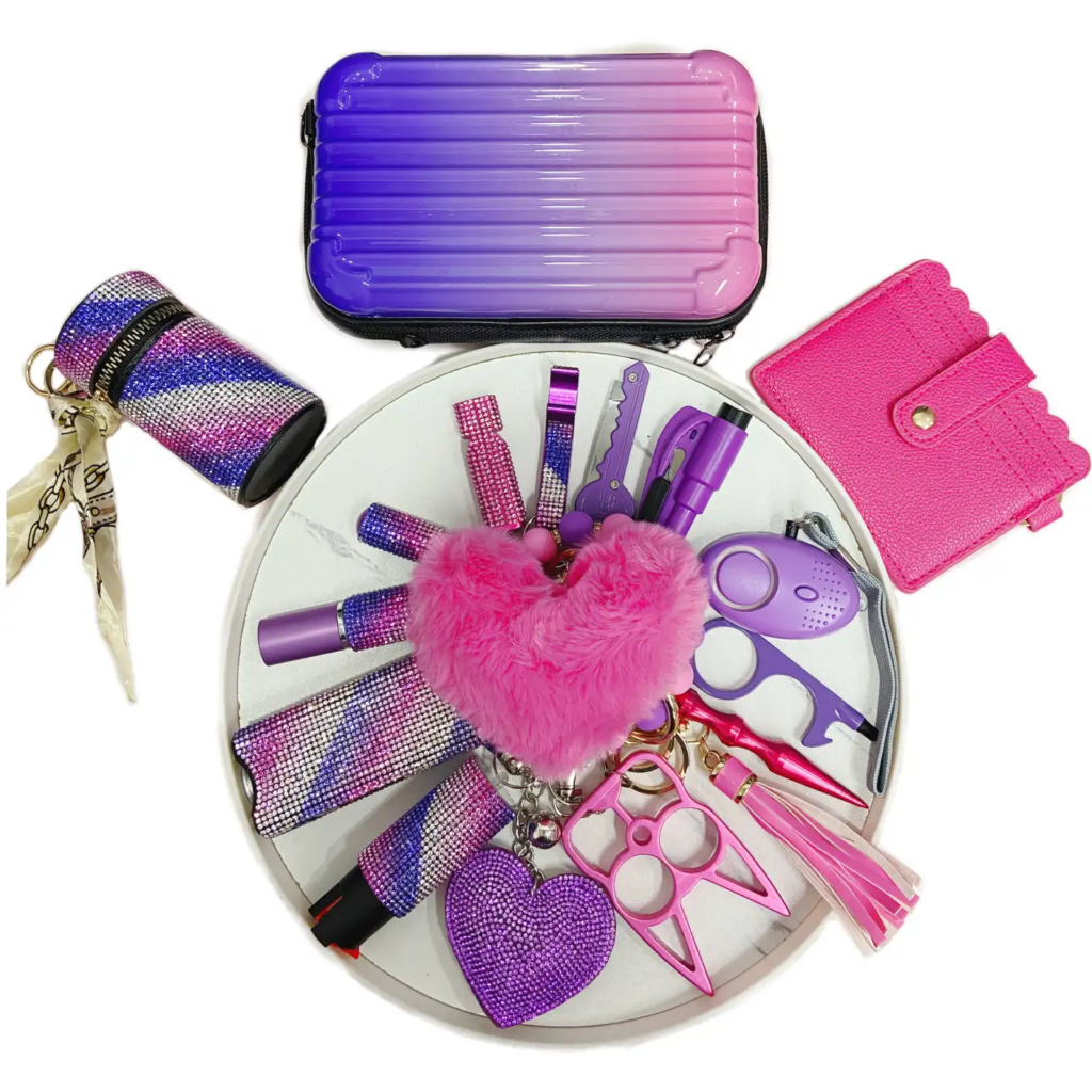 Self-Defense Keychain Set , safety keychains for women